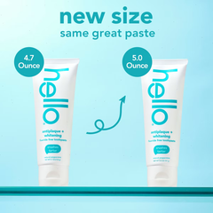 hello Antiplaque and Whitening Fluoride Free Toothpaste - Natural Peppermint - 5oz/2pk